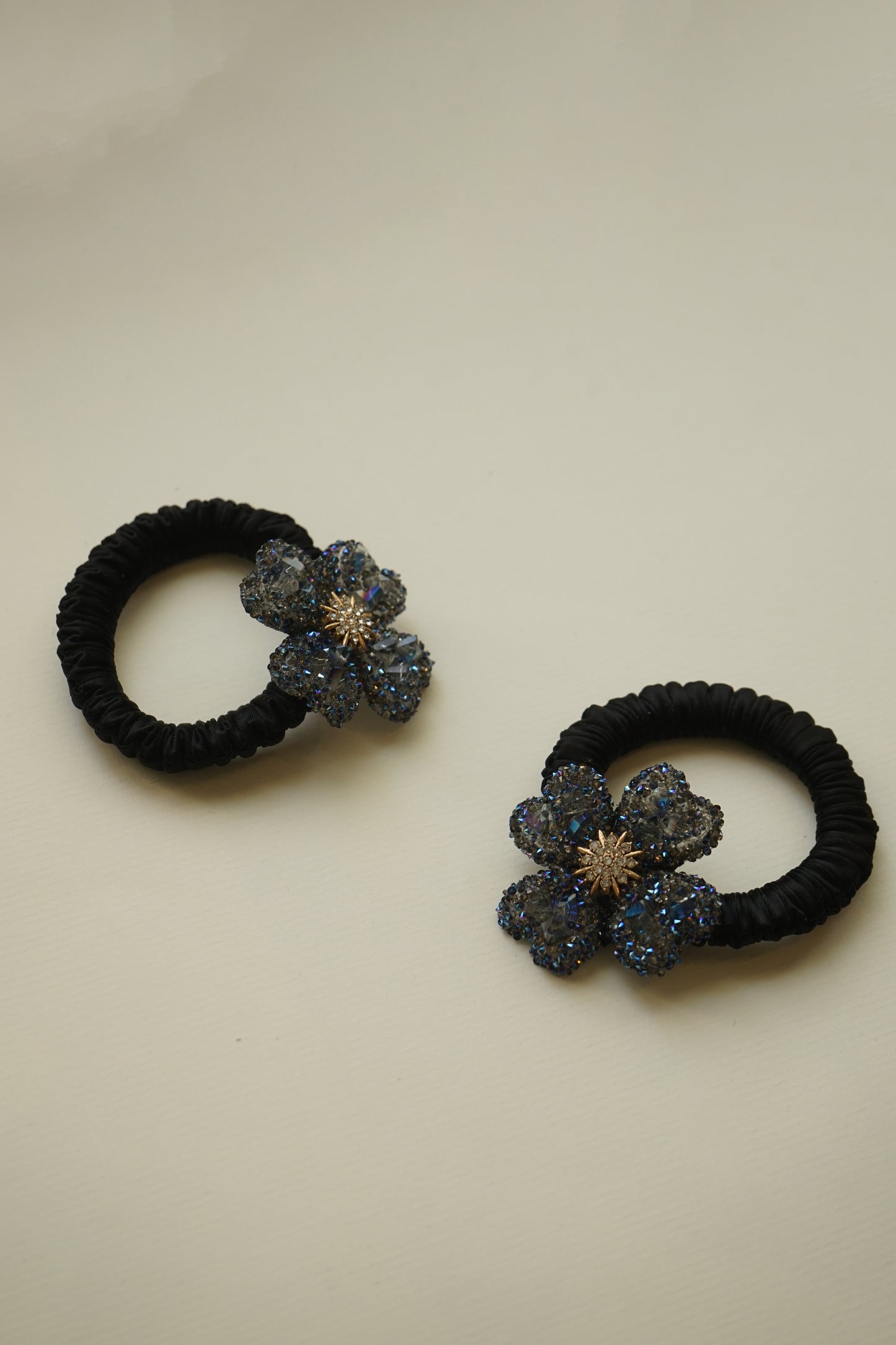 Bleu Fleur Hair Ties