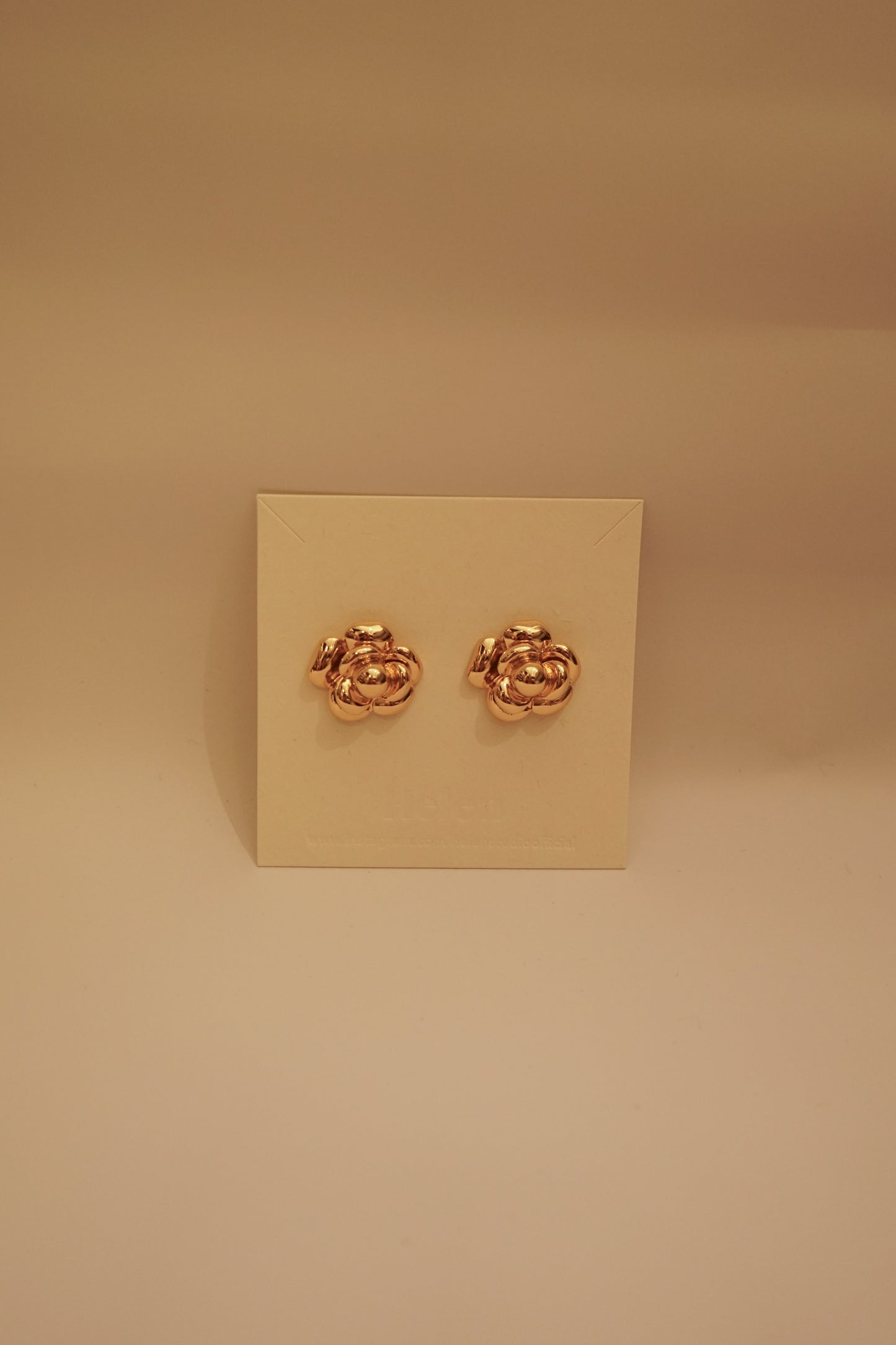 Golden Rose Earrings
