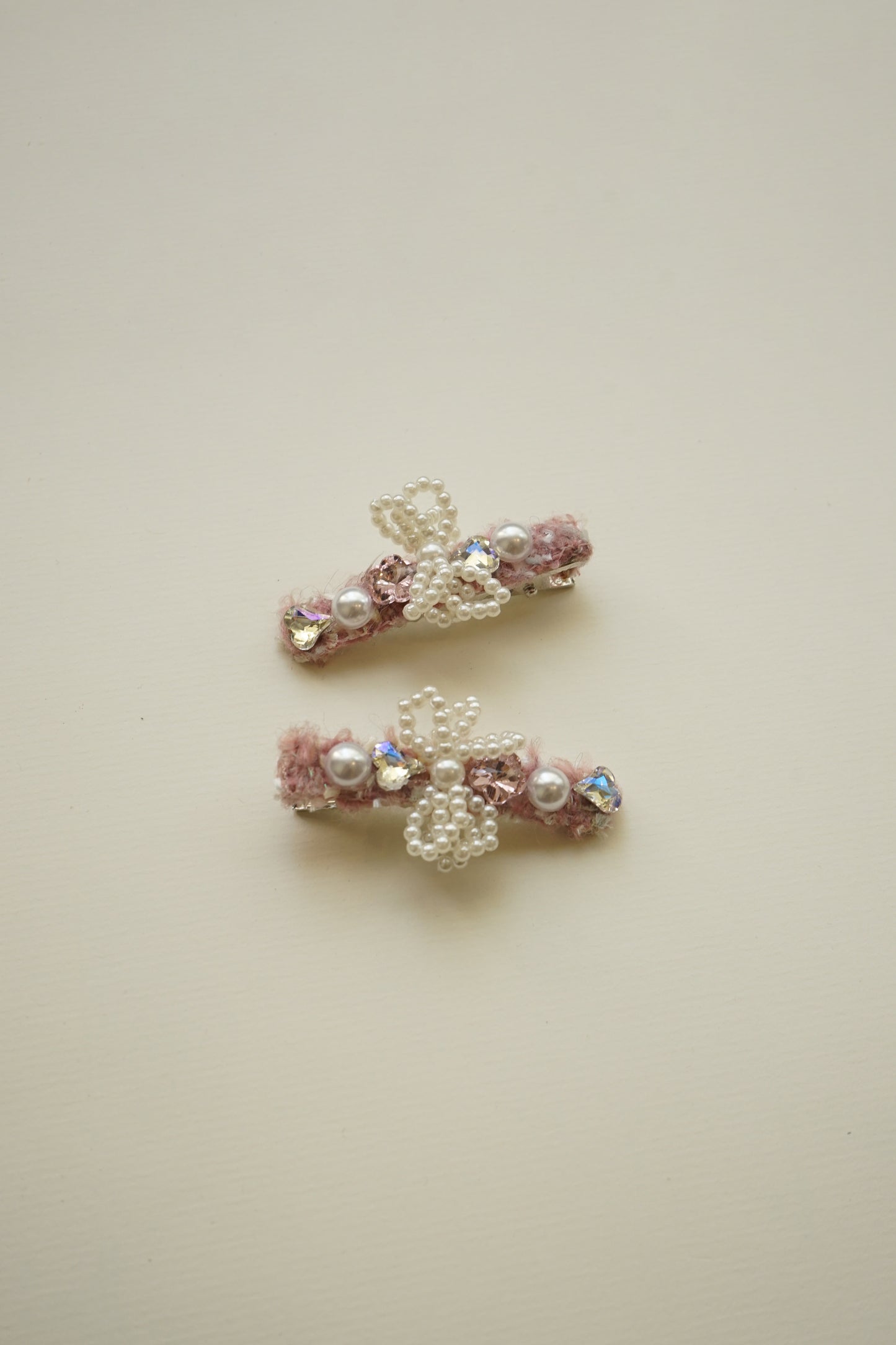 Blush Camellia Hair Pins