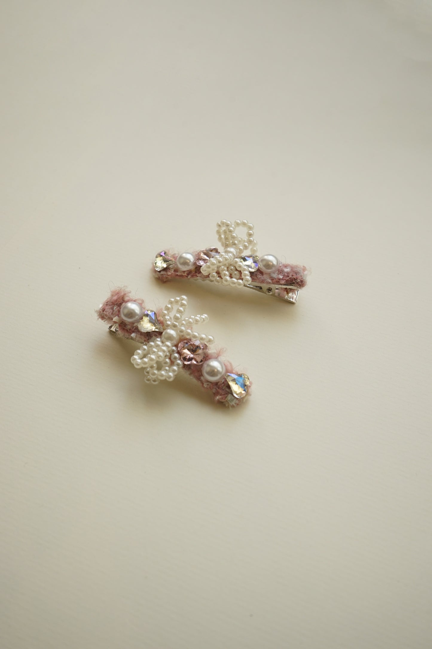 Blush Camellia Hair Pins