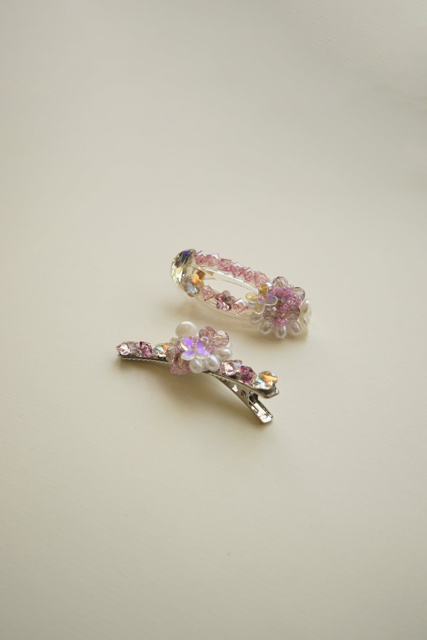 Blush Fleur Hair Pins