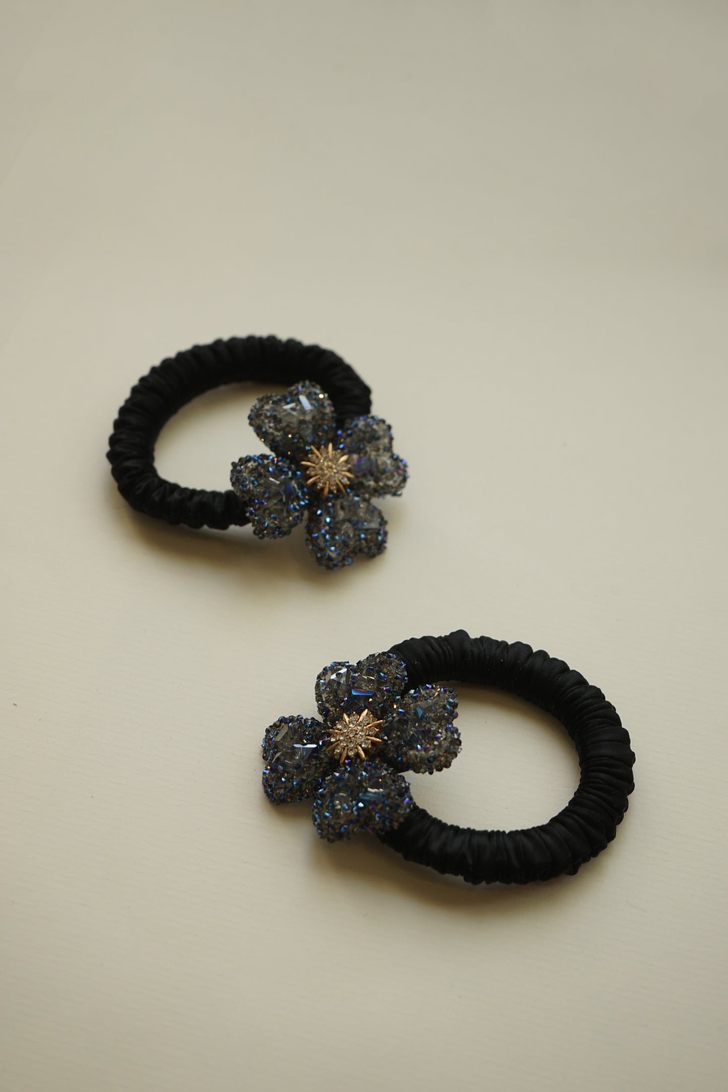Bleu Fleur Hair Ties