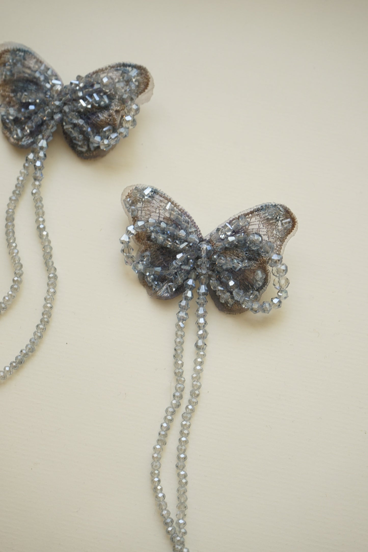 Azure Butterfly Hair Pins