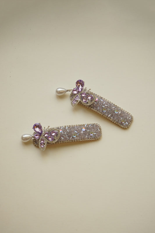 Violet Hair Pins