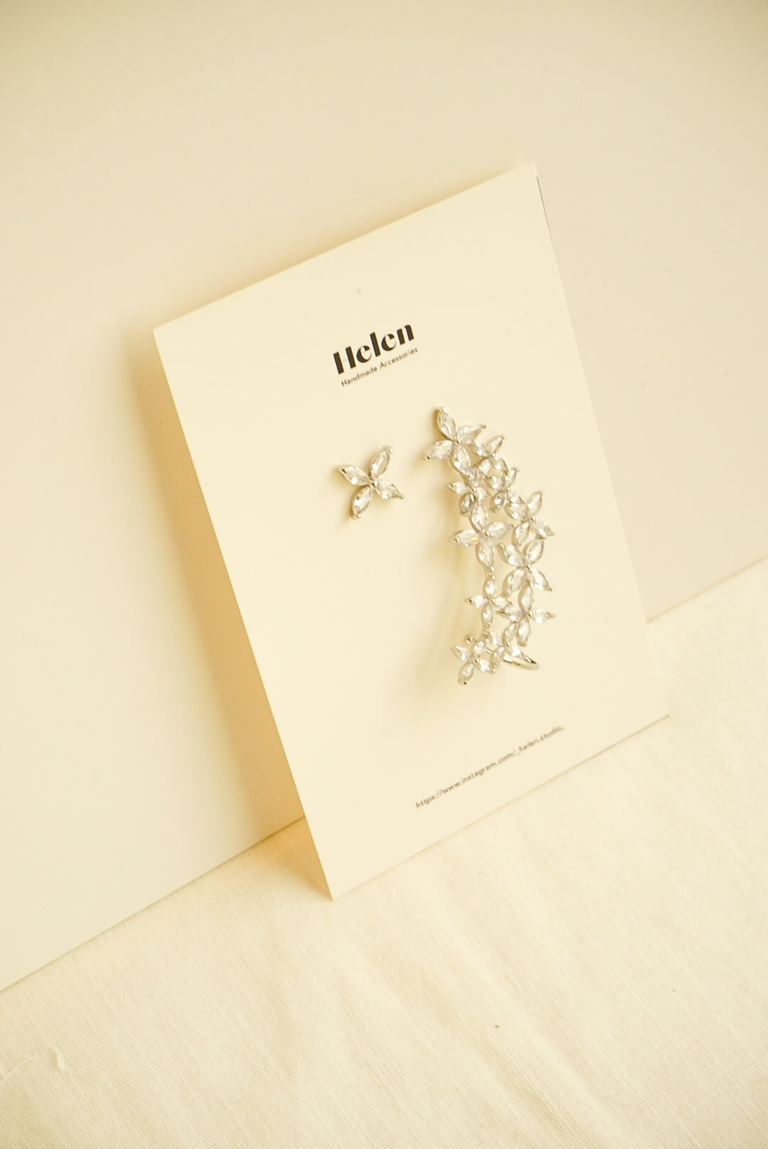 Crystal Asymmetrical Ear Cuffs