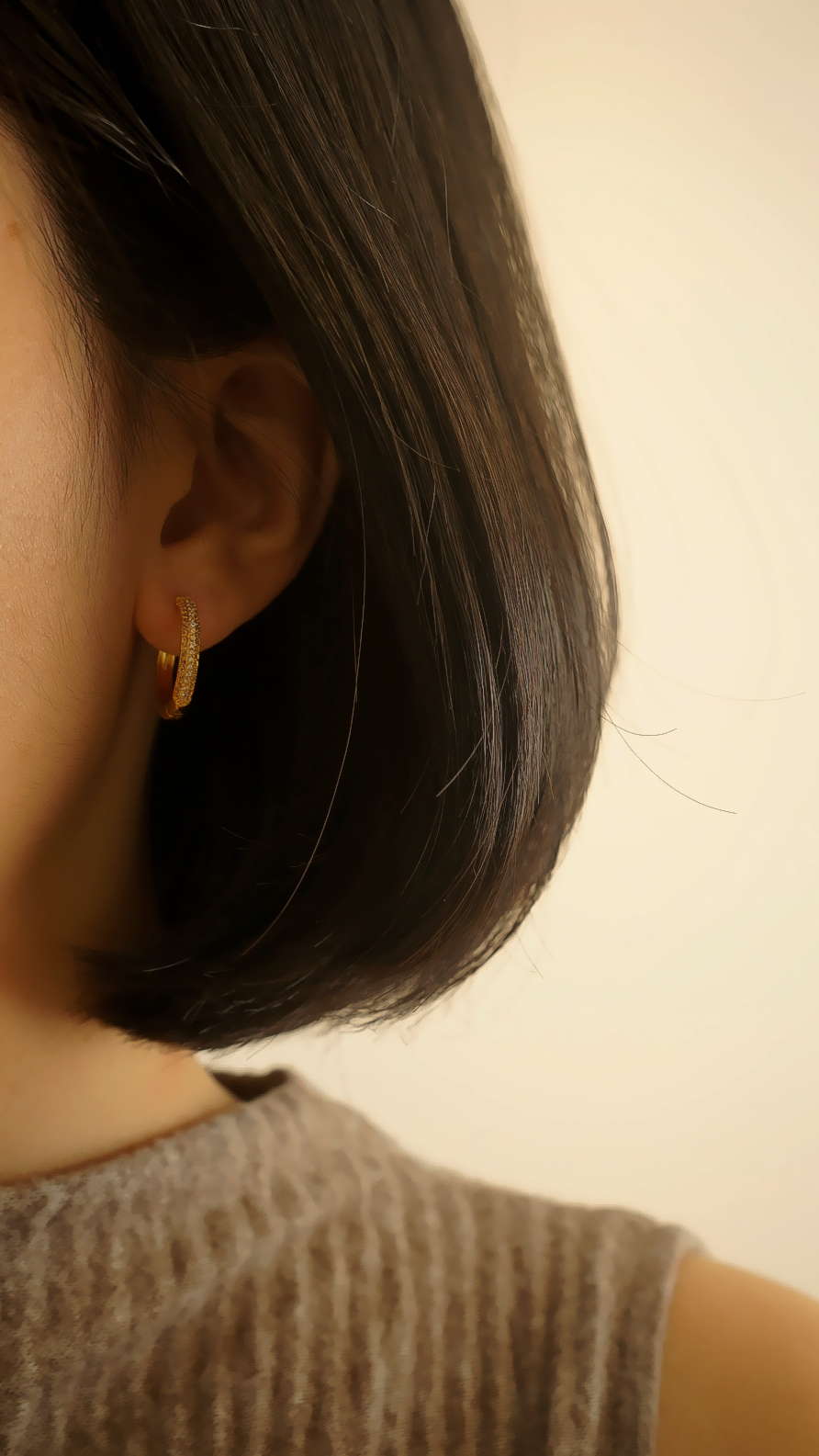 Sparkling Hoop Earrings
